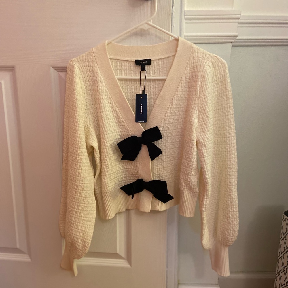 Express Bow Cardigan - Size S